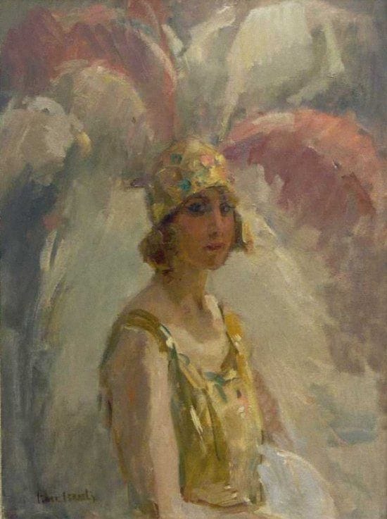Artwork Title: A Revue Girl at the Scala Theatre, The Hague