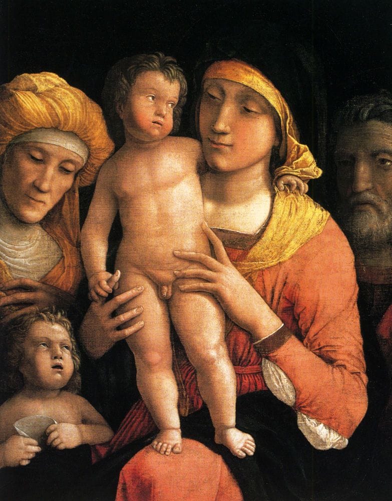 Artwork Title: The Holy Family with Saints Elizabeth and the infant John the Baptist