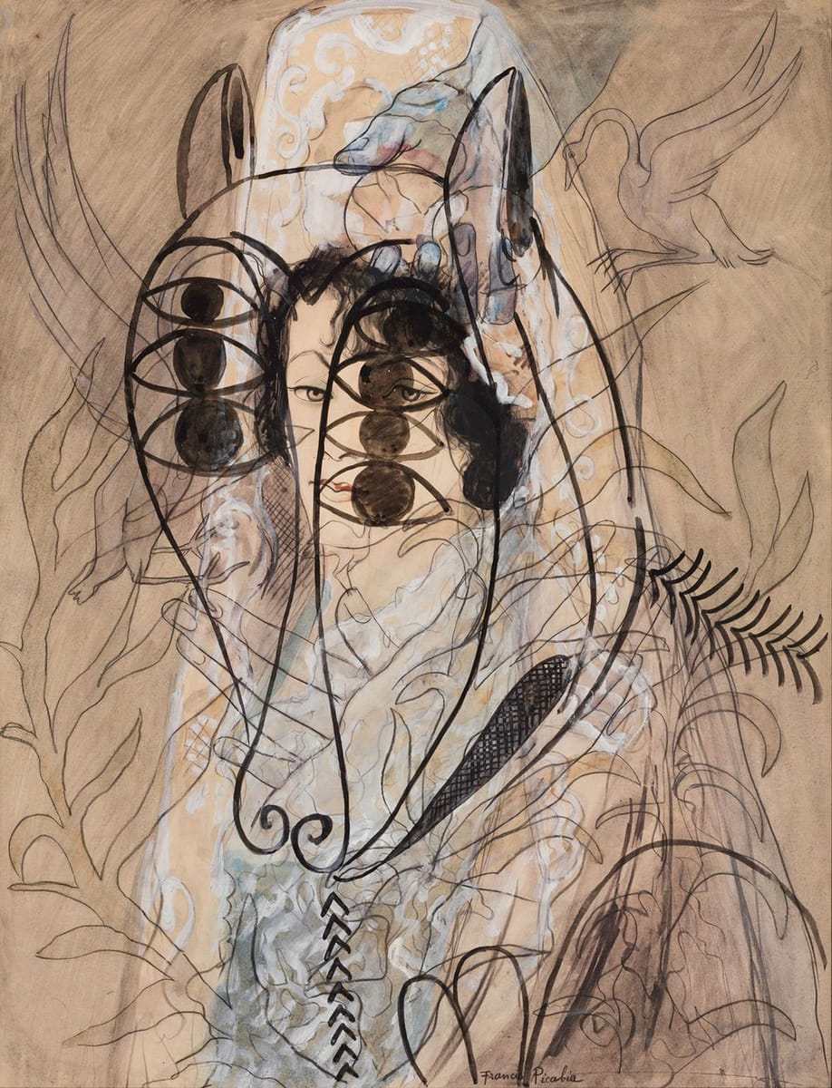 Artwork Title: Untitled (Espagnole et agneau de l’apocalypse) (Untitled (Spanish Woman and Lamb of the Apocalypse))