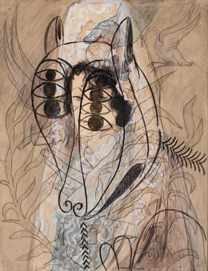 Artwork Title: Untitled (Espagnole et agneau de l’apocalypse) (Untitled (Spanish Woman and Lamb of the Apocalypse))