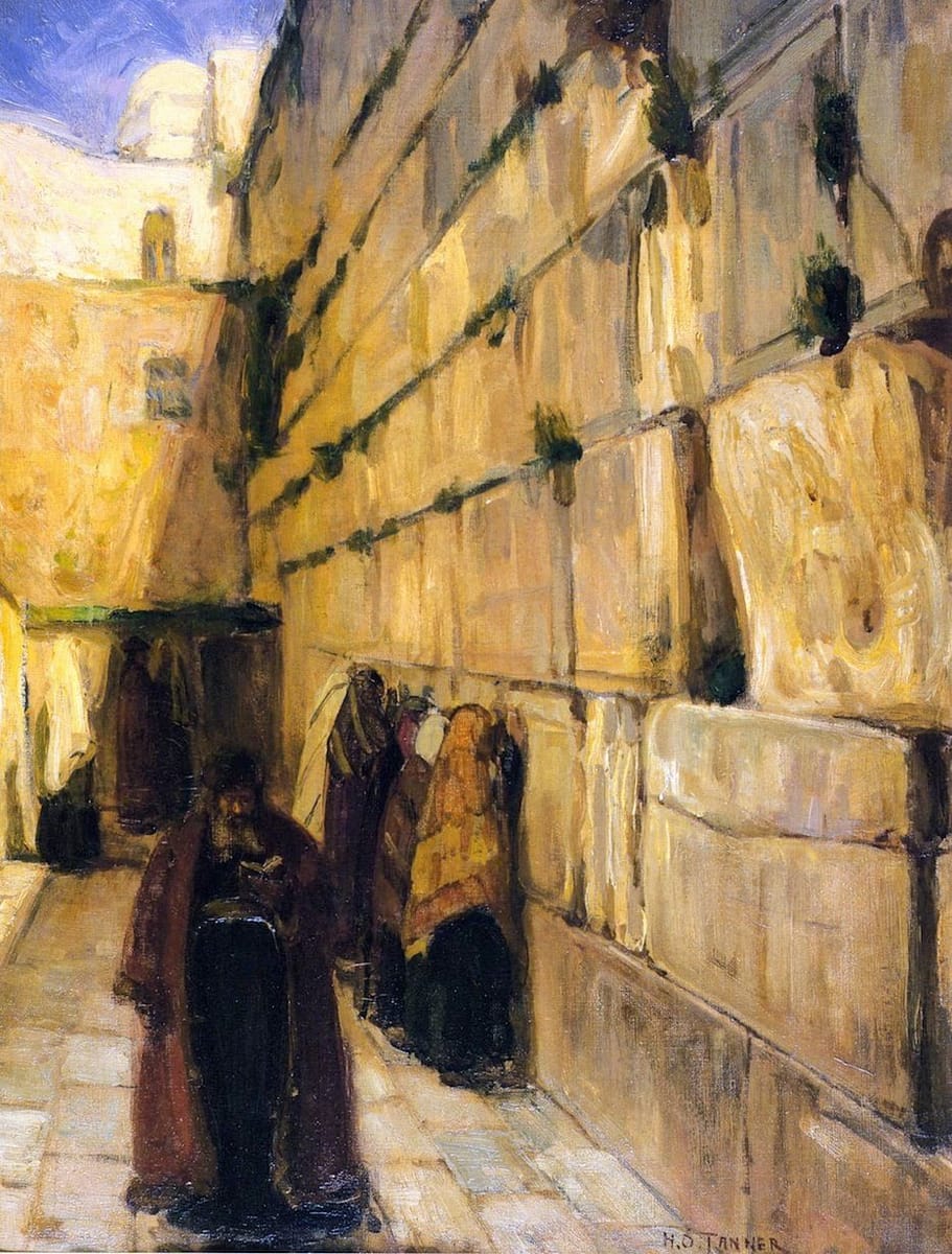 Artwork Title: Study Of Jews At The Wailing Wall