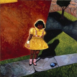 Artwork Title: Little Girl With Yellow Dress