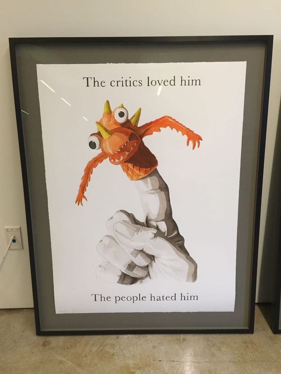 Artwork Title: The critics loved him