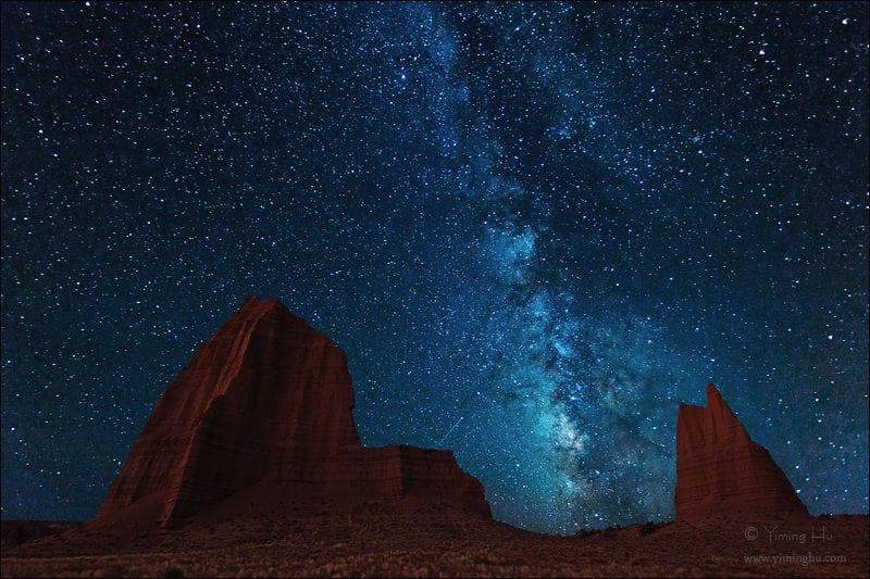 Artwork Title: Milky Way Over Cathedral Valley