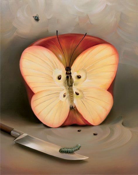 Artwork Title: Butterfly apple
