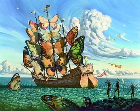 Artwork Title: Departure Of The Winged Ship