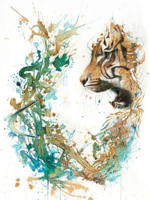 Artwork Title: The Tiger Encounter