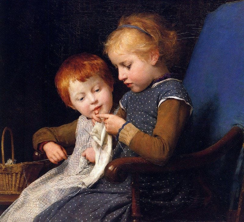 Artwork Title: The Little Knitters