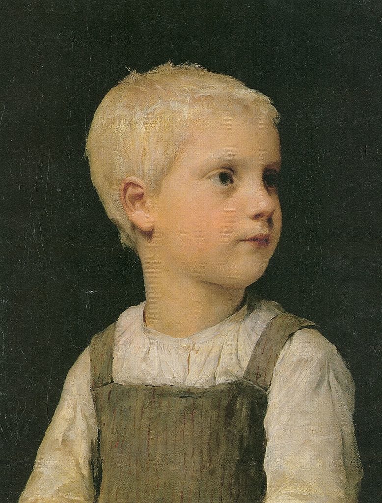 Artwork Title: Bildnis eines Knaben (Walter Stucki?),  1891
