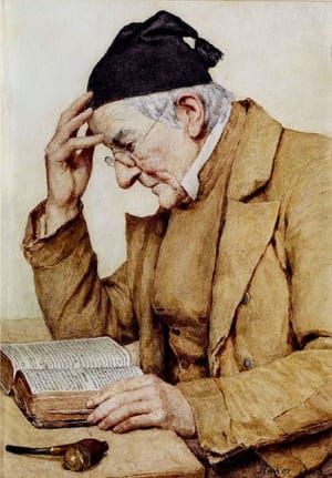Artwork Title: Lesender Mann (Reading Man)