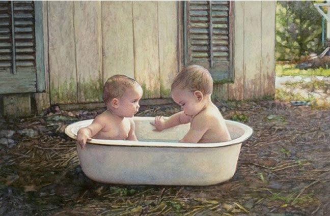Artwork Title: Baby Bath