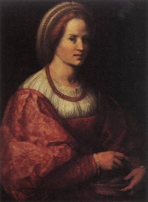 Artwork Title: Portrait of a Woman With a Basket of Spindles