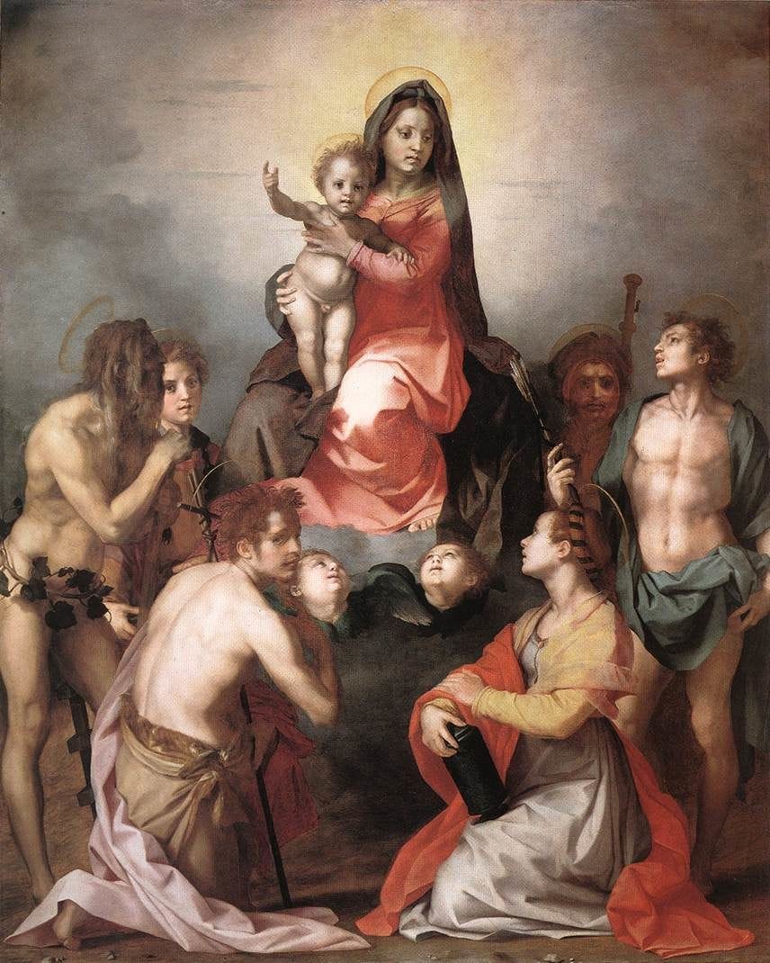 Artwork Title: Madonna in Glory and Saints