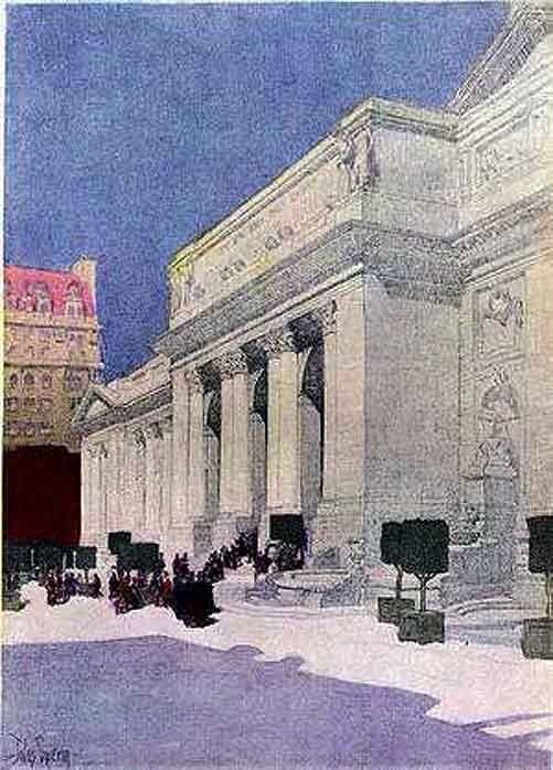 Artwork Title: The New York Public Library at Fifth Avenue between 40th and 42nd Street