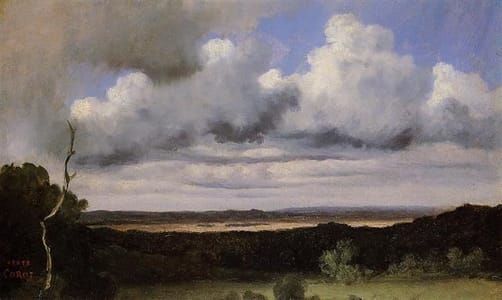 Artwork Title: Fontainebleau, Storm Over The Plains