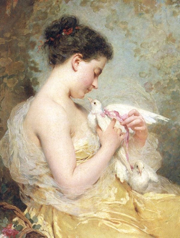 Artwork Title: A Beauty With Doves