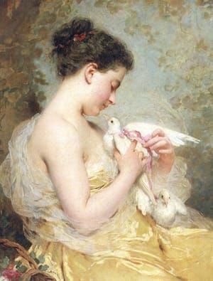 Artwork Title: A Beauty With Doves