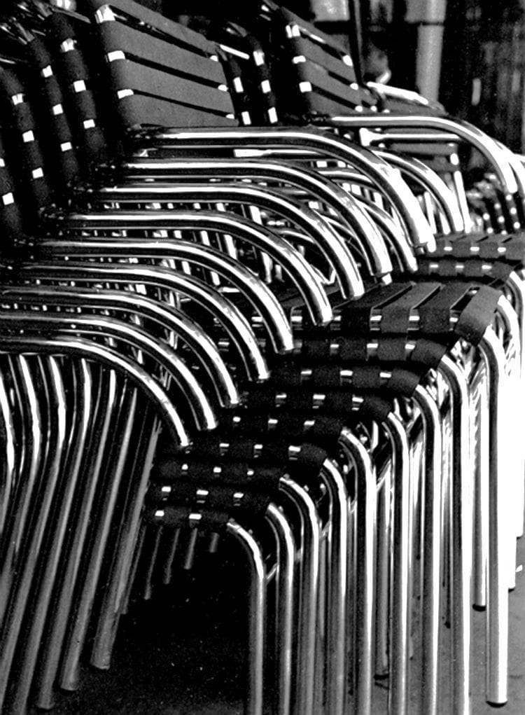Artwork Title: Aluminum Chairs