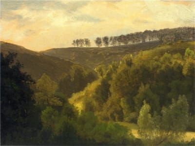 Artwork Title: Sunrise over Forest and Grove