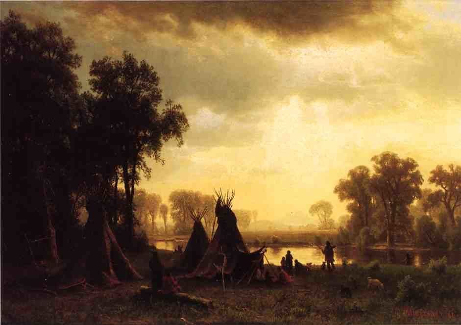 Artwork Title: An Indian Encampment