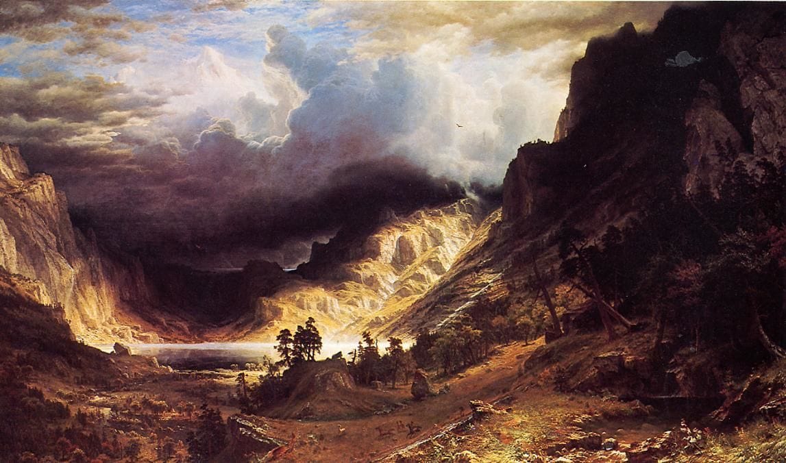 Artwork Title: A Storm in the Rocky Mountains Mr Rosalie