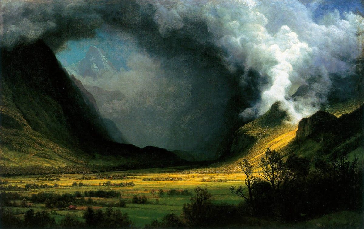 Artwork Title: Storm In The Mountain