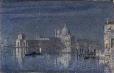 Artwork Title: Santa Maria Della Salute, Venice, Moonlight