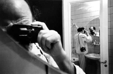 Artwork Title: Self-portrait, Vinius, Lithuania Hotel Room John Mirrors,  First Night in Soviet Union, Photo by All