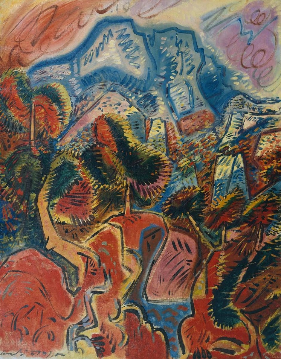 Artwork Title: The Red Lands and the Montagne Sainte Victoire