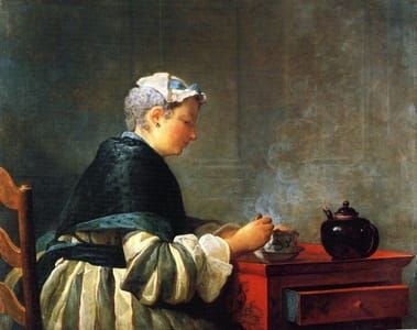 Artwork Title: Woman Taking Tea