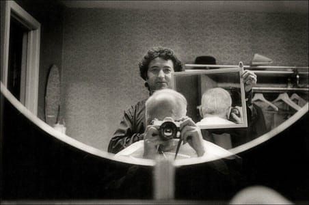 Artwork Title: Barber Shop Mirror, Self Portrait