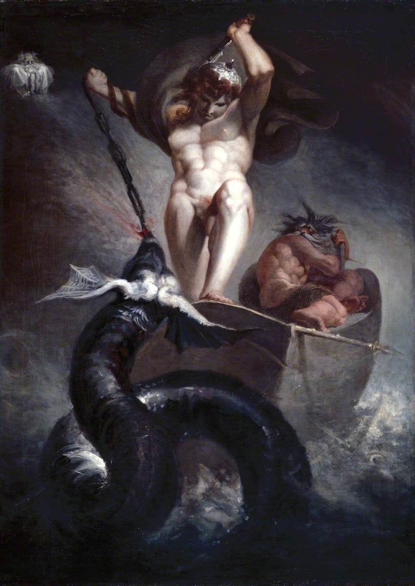 Artwork Title: Thor battering the Midgard Serpent