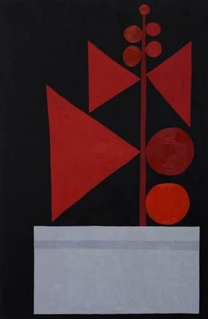 Artwork Title: Untitled (Black and Red)