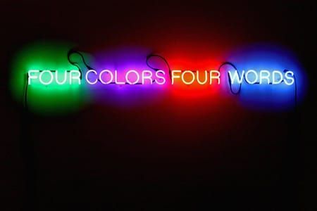 Artwork Title: Four Colors Four Words