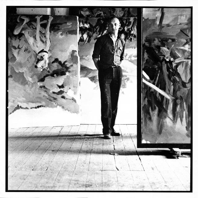 Artwork Title: Georg Baselitz, In His Studio
