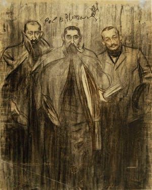 Artwork Title: Miquel Utrillo, Ramon Casas i Leandre Galceran