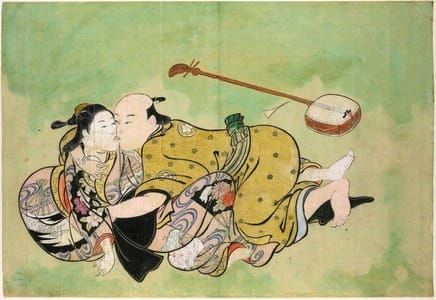 Artwork Title: Sexual Dalliance Between Man And Geisha