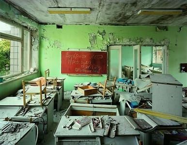 Artwork Title: Classroom, Pripyat