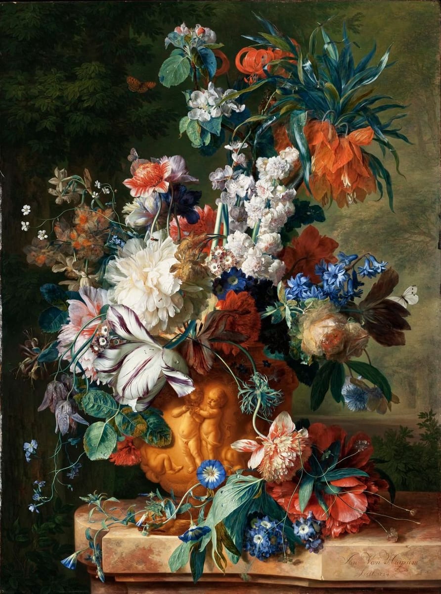 Artwork Title: Bouquet of Flowers in an Urn