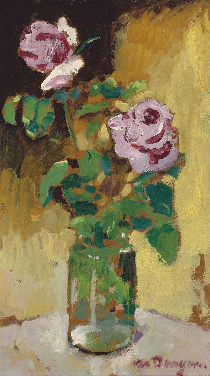 Artwork Title: Roses in a Vase