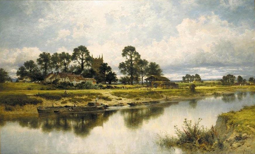 Artwork Title: Severn Side, Sabrina's Stream at Kempsey on the River Severn