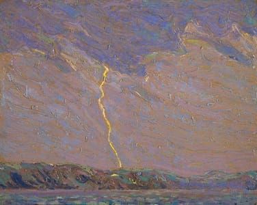 Artwork Title: Lightning, Canoe Lake