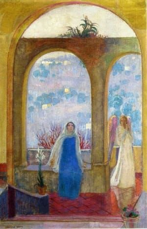 Artwork Title: The Annunciation under the Arch with Lilies