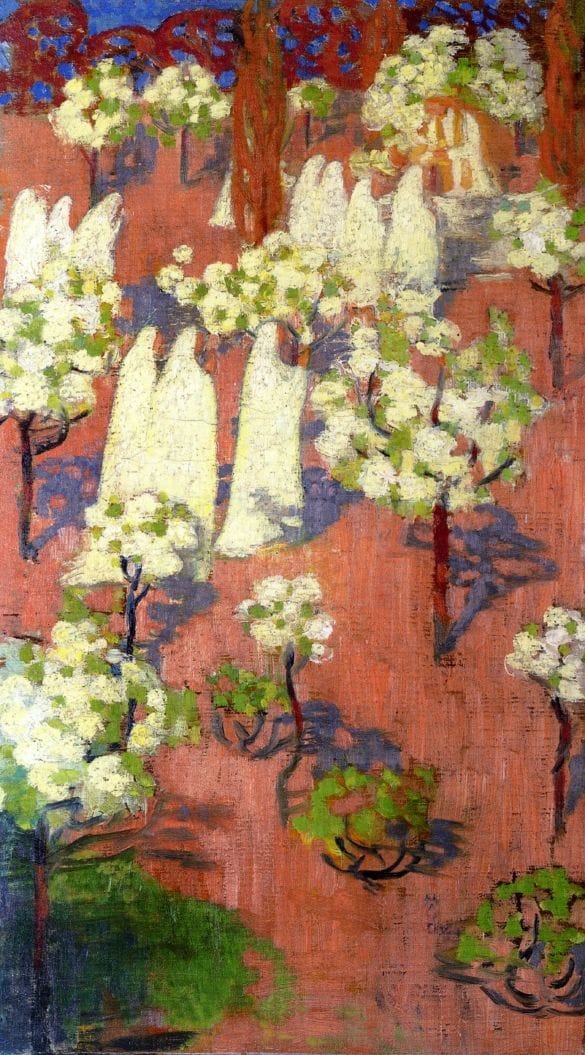 Artwork Title: Virginal Spring (Flowering Apple Trees)