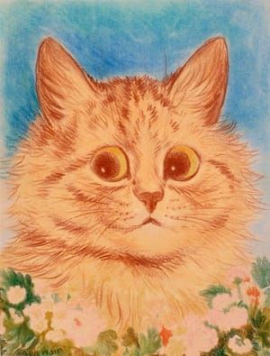 Artwork Title: Ginger Flower Cat