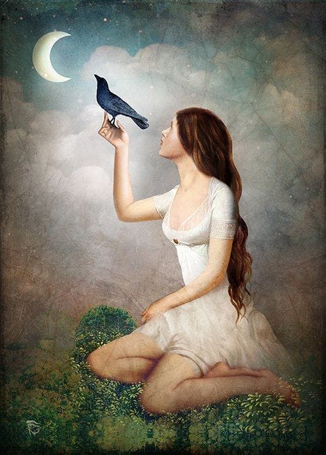 Artwork Title: The Moon Asked The Crow