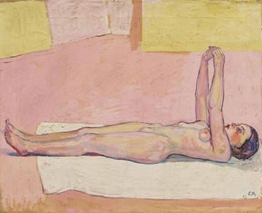 Artwork Title: Liegender Akt (Recumbent Nude)