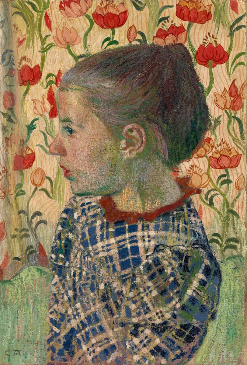 Artwork Title: Girl in Flowers (Mädchen in Blumen)