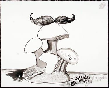 Artwork Title: Mustache On Mushroom Island