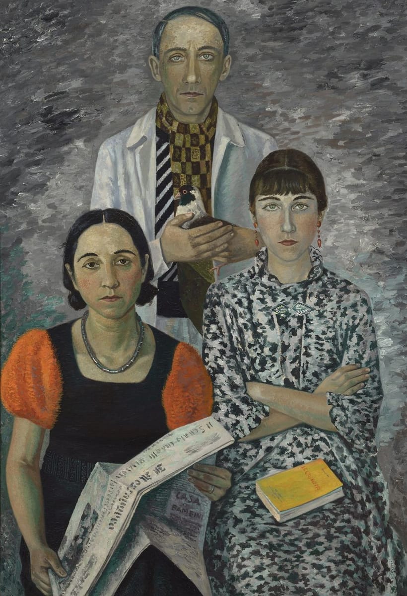 Artwork Title: The Family of the Painter / Self Portrait with Family